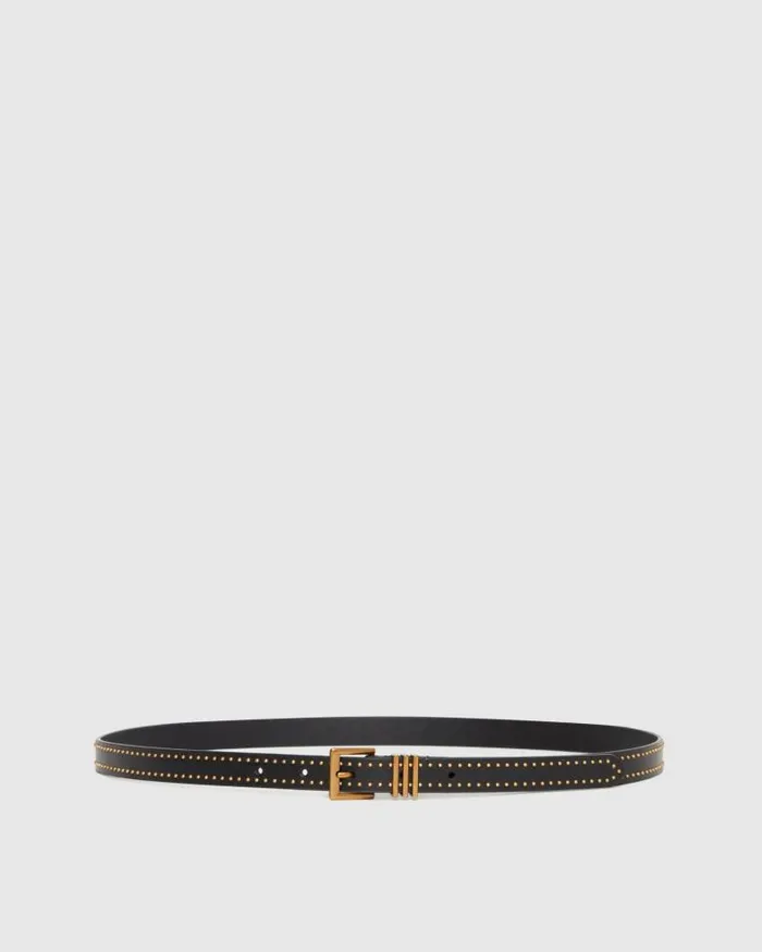 Shop Belts Women PAIGE Exclusive Aniya Belt 8211 Black Leather