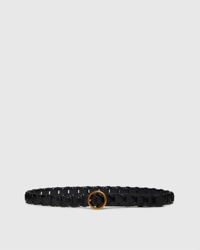 Shop Belts Women PAIGE Exclusive Harley Belt 8211 Black Woven Elastic