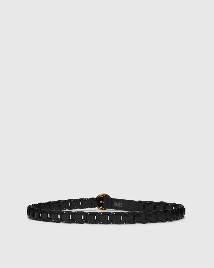 Shop Belts Women PAIGE Exclusive Harley Belt 8211 Black Woven Elastic Shop Belts Women PAIGE Exclusive Harley Belt 8211 Black Woven Elastic