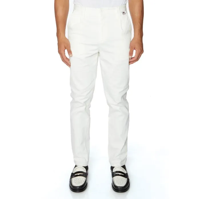 Shop Kappa Bottoms Robe Giovani Brax Trousers White