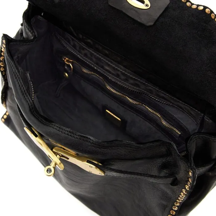 ShoppersTote Bags Women Campomaggi Kura Black ShoppersTote Bags Women Campomaggi Kura Black