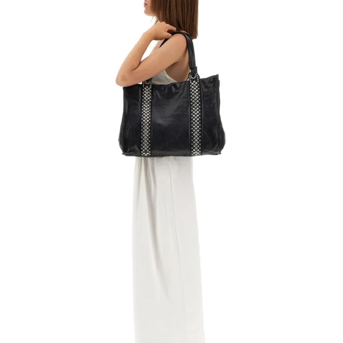 ShoppersTote Bags Women Campomaggi Liri Black ShoppersTote Bags Women Campomaggi Liri Black