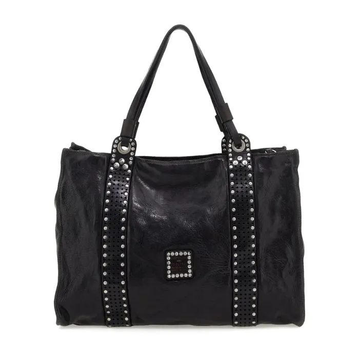 ShoppersTote Bags Women Campomaggi Liri Black ShoppersTote Bags Women Campomaggi Liri Black