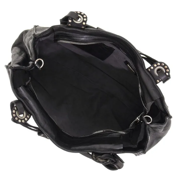 ShoppersTote Bags Women Campomaggi Liri Black ShoppersTote Bags Women Campomaggi Liri Black