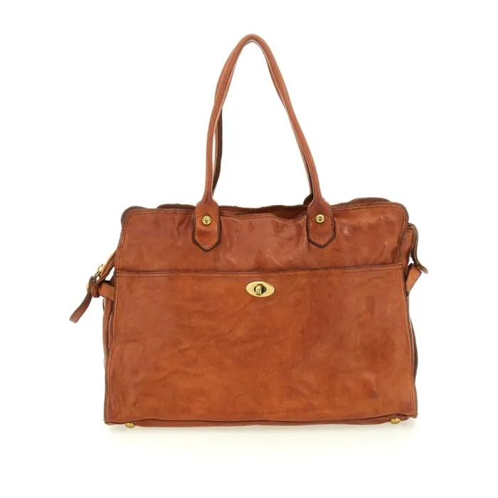 ShoppersTote Bags Women Campomaggi Minimal Cognac