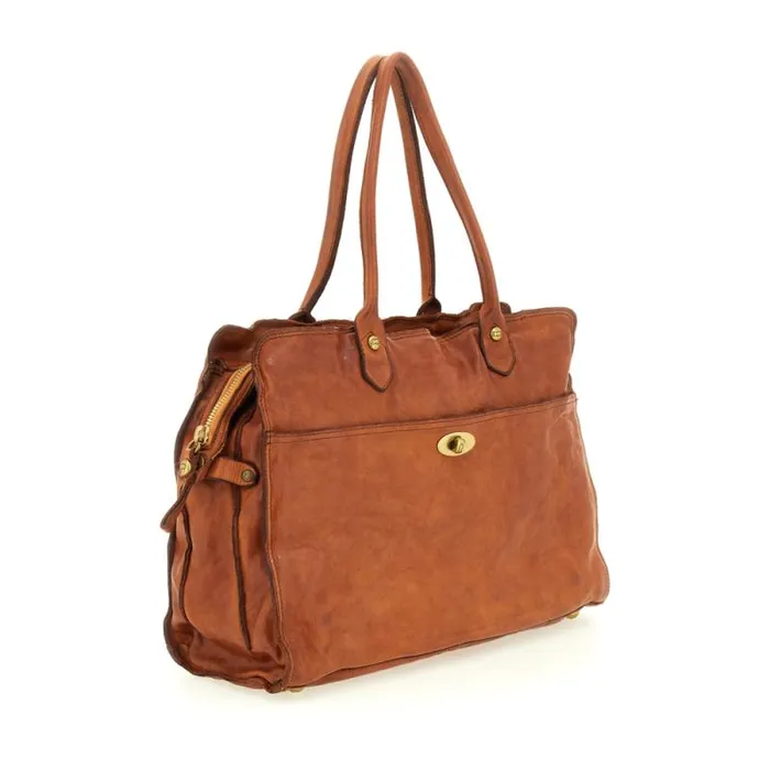 ShoppersTote Bags Women Campomaggi Minimal Cognac ShoppersTote Bags Women Campomaggi Minimal Cognac