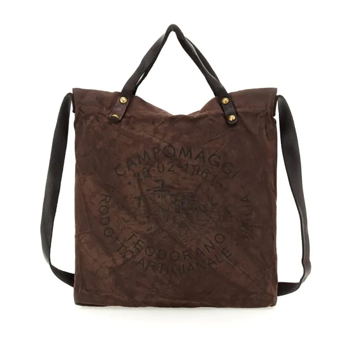 ShoppersTote Bags WomenMen Campomaggi Genziana Brown