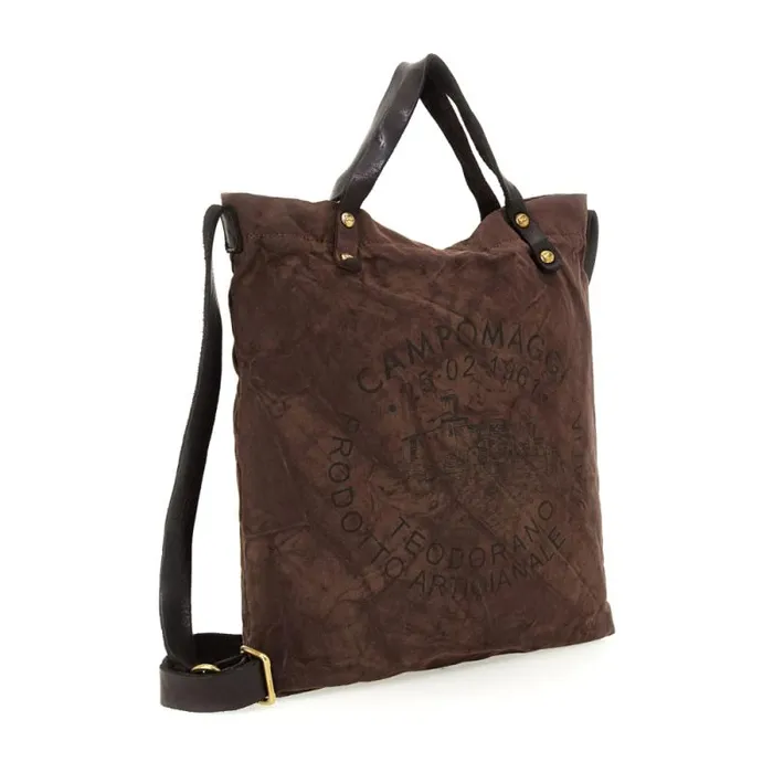 ShoppersTote Bags WomenMen Campomaggi Genziana Brown ShoppersTote Bags WomenMen Campomaggi Genziana Brown