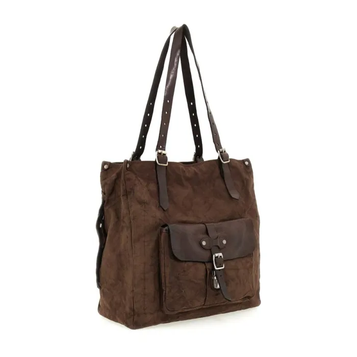 ShoppersTote Bags WomenMen Campomaggi Saturno Brown ShoppersTote Bags WomenMen Campomaggi Saturno Brown