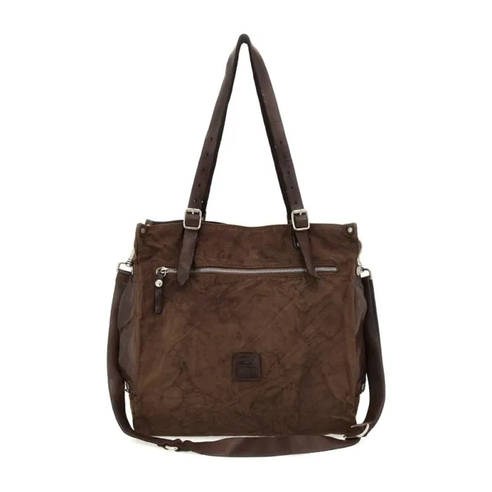 ShoppersTote Bags WomenMen Campomaggi Saturno Brown ShoppersTote Bags WomenMen Campomaggi Saturno Brown