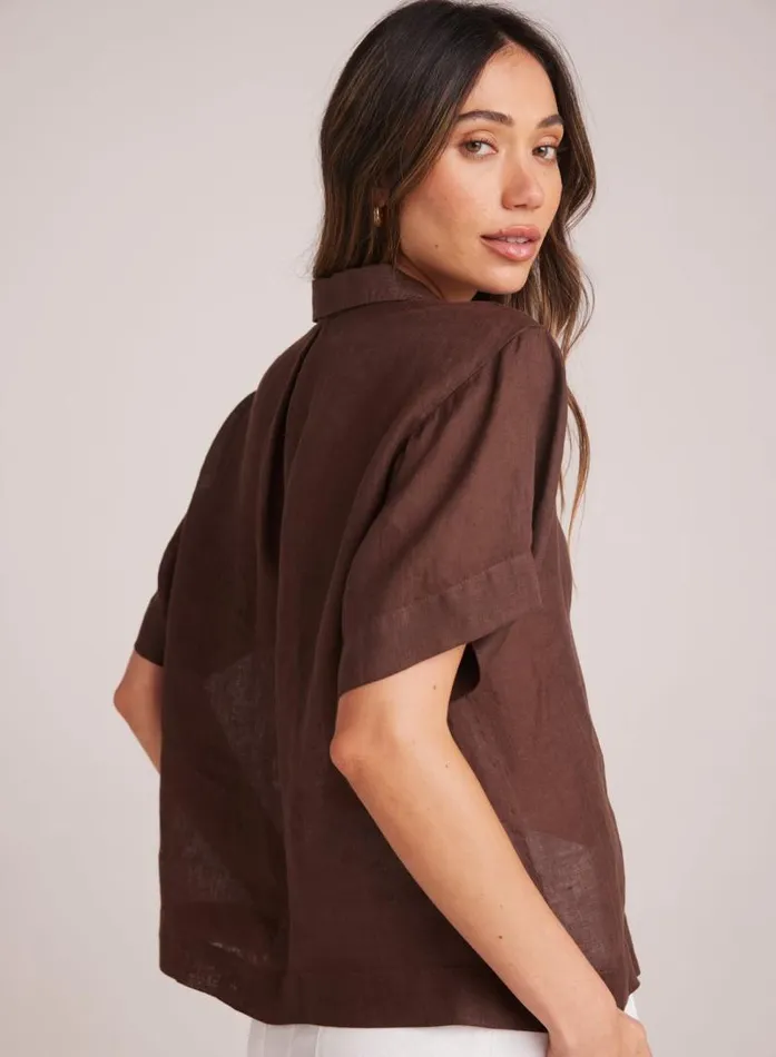 Short Sleeve Flowy Button Down 8211 Cocoa Cabana Women Bella Dahl Button Down Short Sleeve Flowy Button Down 8211 Cocoa Cabana Women Bella Dahl Button Down