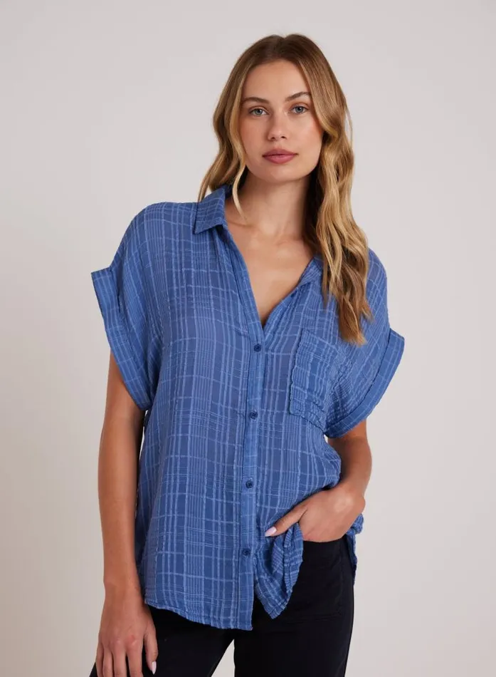 Short Sleeve Pocket Button Down 8211 Bright Indigo Women Bella Dahl Long Sleeve Short Sleeve Pocket Button Down 8211 Bright Indigo Women Bella Dahl Long Sleeve