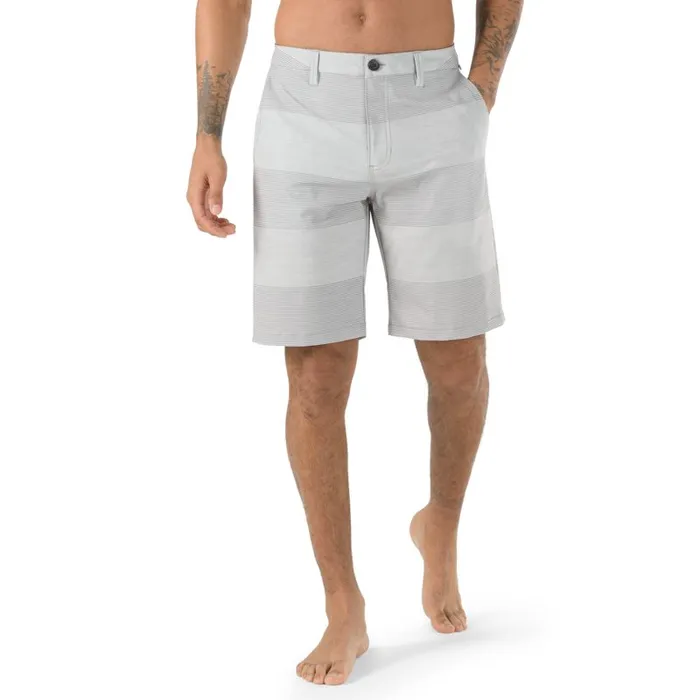 Shorts and Boardshorts Men Vans Authentic Stripe 20034 Decksider Frost Grey Shorts and Boardshorts Men Vans Authentic Stripe 20034 Decksider Frost Grey