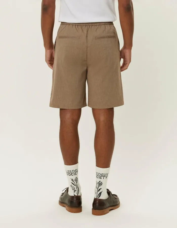 Shorts Men Les Deux Como Slub Drawstring Shorts 8211 Walnut