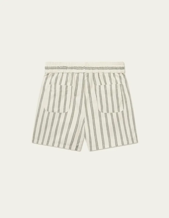 Shorts Men Les Deux Lawson Stripe Shorts 8211 IvoryChive Green