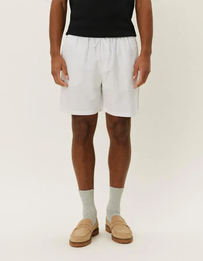 Shorts Men Les Deux Otto Linen Shorts 8211 WhiteWhite