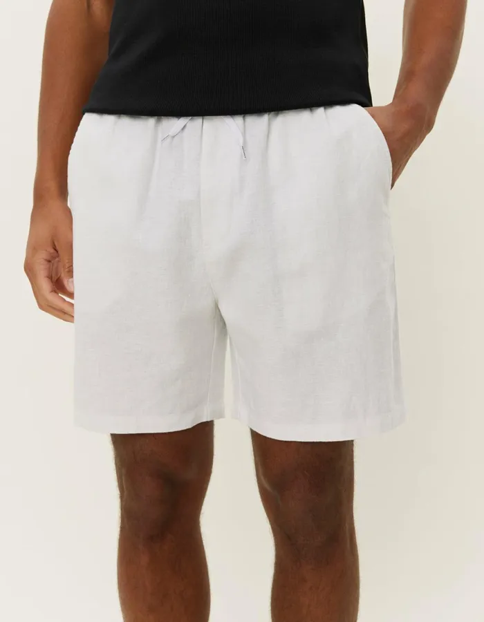 Shorts Men Les Deux Otto Linen Shorts 8211 WhiteWhite