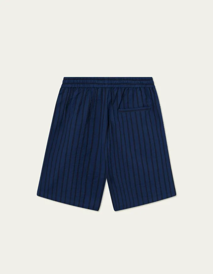 Shorts Men Les Deux Patrick Seersucker Shorts 8211 BlueprintDark Navy