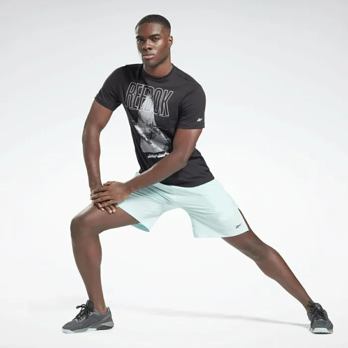 Shorts Mens Reebok Austin Solid Shorts Digital Glow