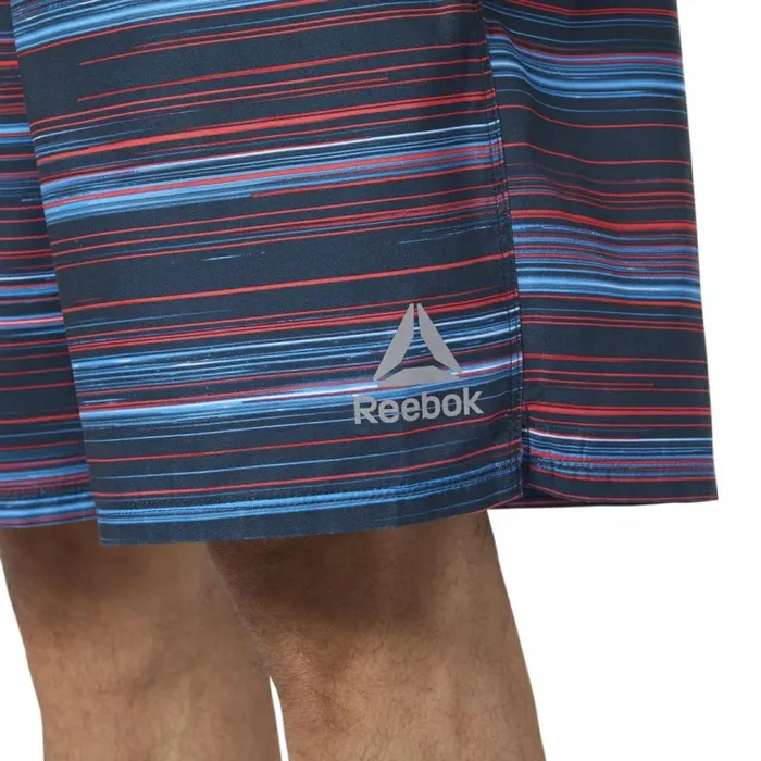 Shorts Mens Reebok Basic Printed Volley Shorts Blue Red