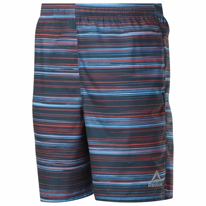 Shorts Mens Reebok Basic Printed Volley Shorts Blue Red