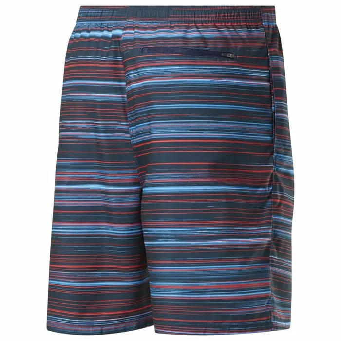 Shorts Mens Reebok Basic Printed Volley Shorts Blue Red