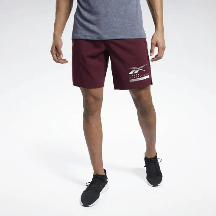 Shorts Mens Reebok Epic Lightweight Shorts Maroon