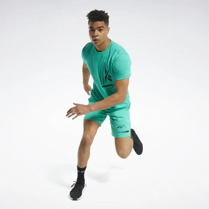 Shorts Mens Reebok Epic Lightweight Shorts Turquoise