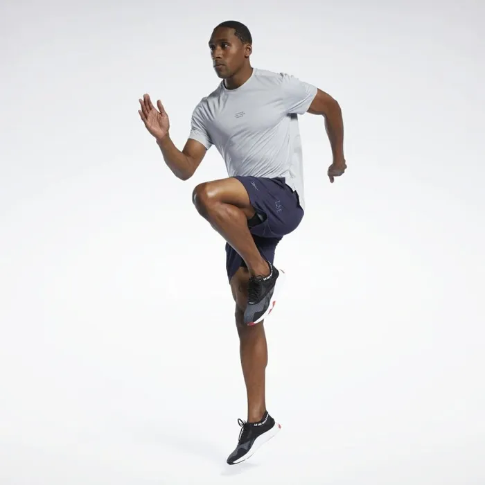 Shorts Mens Reebok Les Mills DreamBlend Cotton Shorts Vector Navy
