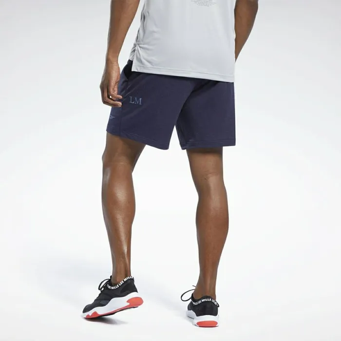 Shorts Mens Reebok Les Mills DreamBlend Cotton Shorts Vector Navy