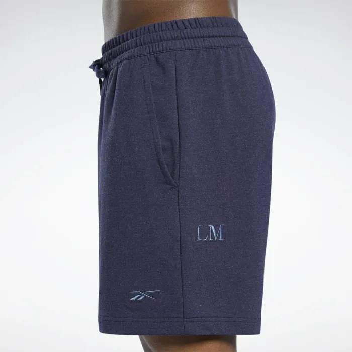 Shorts Mens Reebok Les Mills DreamBlend Cotton Shorts Vector Navy