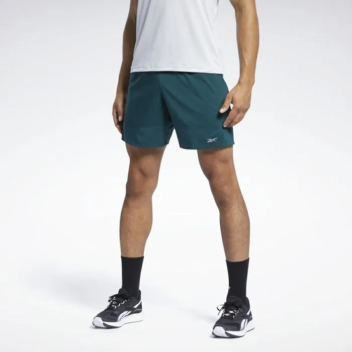 Shorts Mens Reebok Running Essentials 7Inch Woven Shorts Forest Green