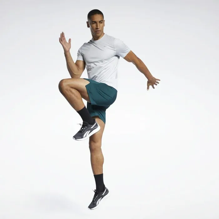 Shorts Mens Reebok Running Essentials 7Inch Woven Shorts Forest Green