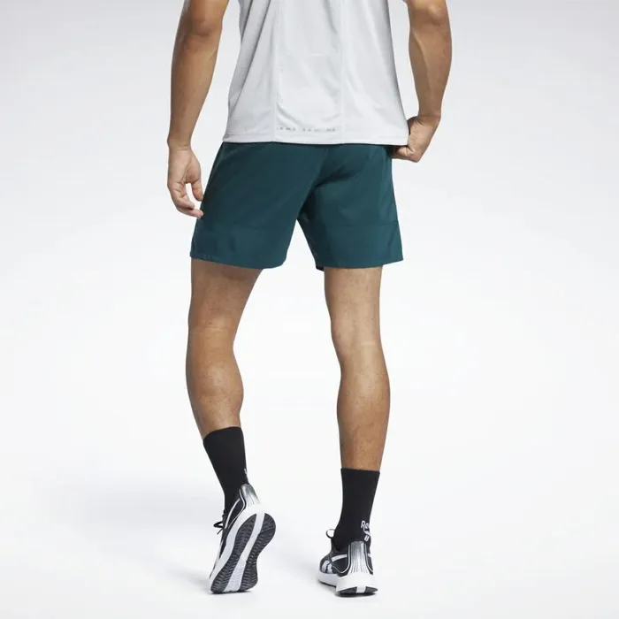 Shorts Mens Reebok Running Essentials 7Inch Woven Shorts Forest Green