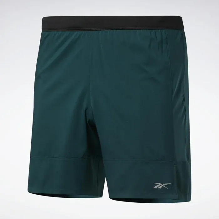 Shorts Mens Reebok Running Essentials 7Inch Woven Shorts Forest Green