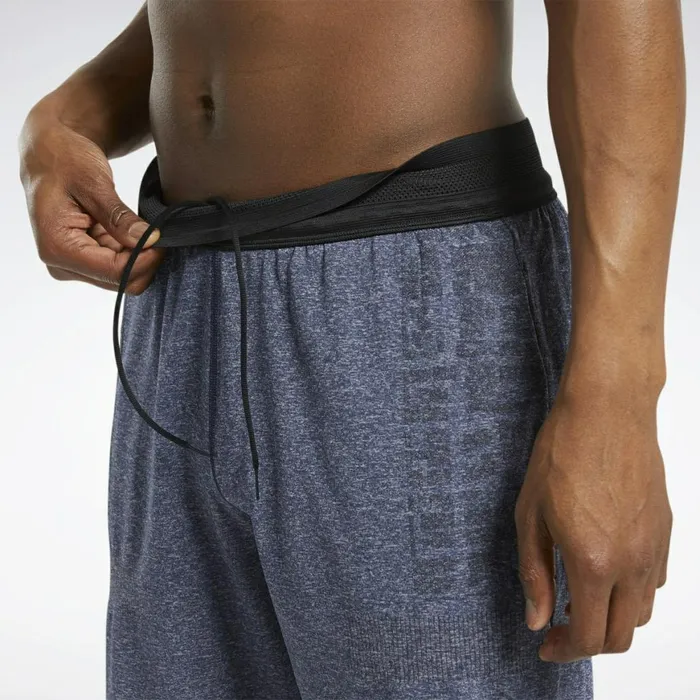 Shorts Mens Reebok United By Fitness 8Inch MyoKnit Seamless Shorts Vector Navy