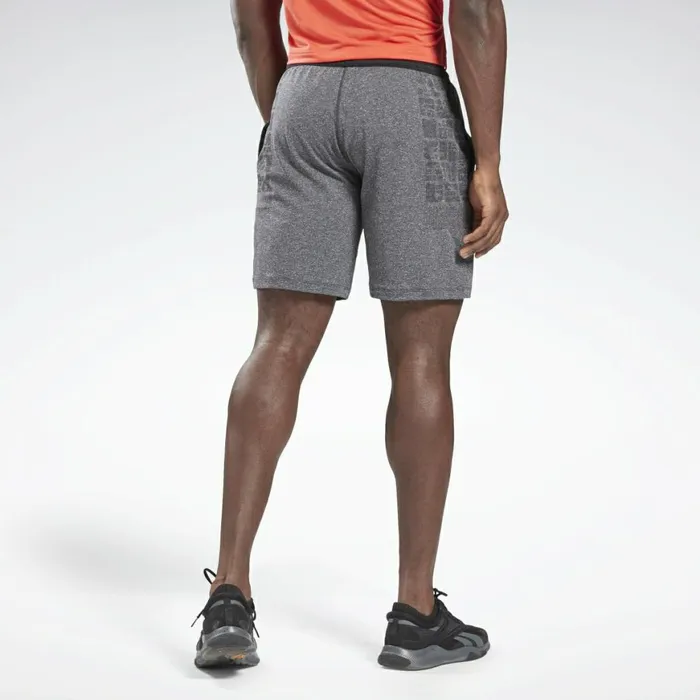 Shorts Mens Reebok United By Fitness MyoKnit Seamless Shorts Grey