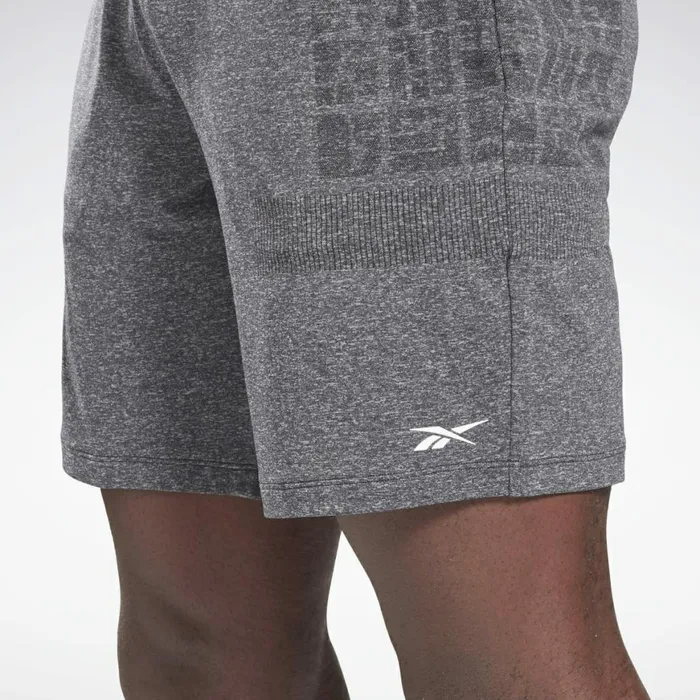 Shorts Mens Reebok United By Fitness MyoKnit Seamless Shorts Grey