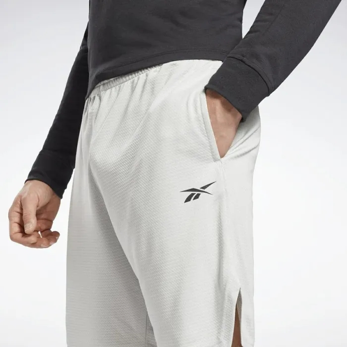 Shorts Mens Reebok Workout Ready Mlange Shorts Pure Grey 2