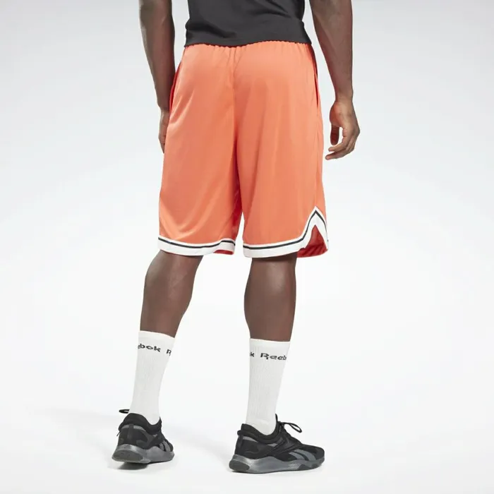 Shorts Mens Reebok Workout Ready Mesh Shorts Semi Orange Flare