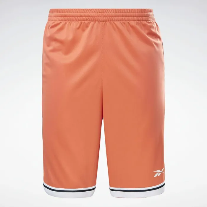 Shorts Mens Reebok Workout Ready Mesh Shorts Semi Orange Flare