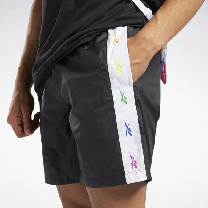 Shorts MensWomens Reebok Pride Woven Lifestyle Shorts Black