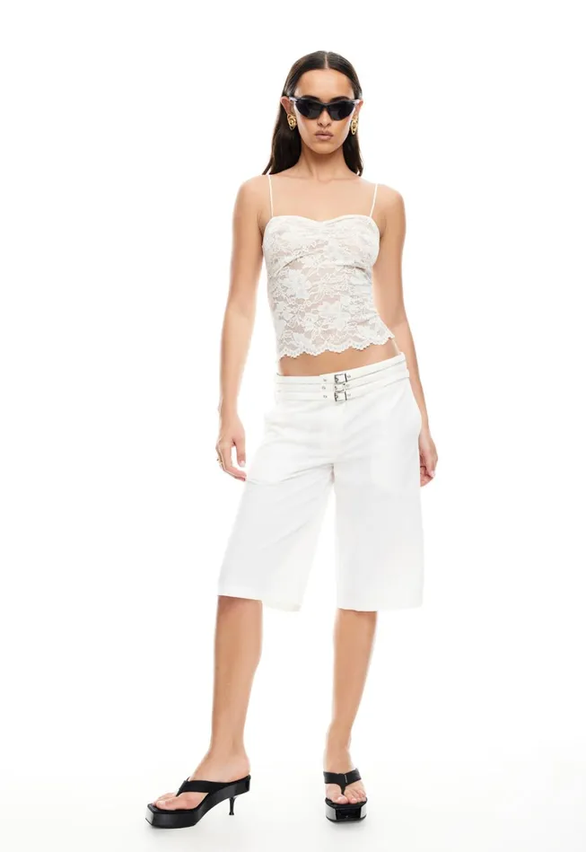 Shorts Women Lioness Fashion BACKSTAGE JORT Ivory Shorts Women Lioness Fashion BACKSTAGE JORT Ivory