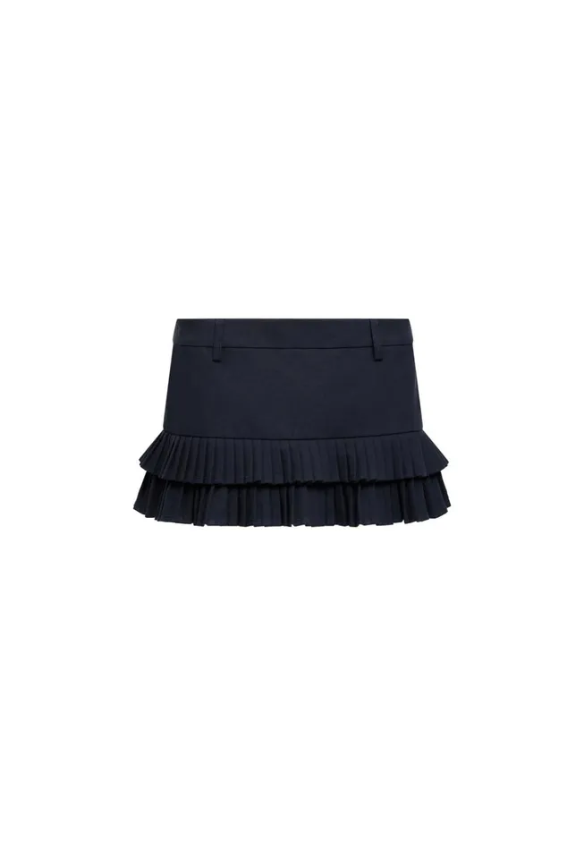 Shorts Women Lioness Fashion DOUBLE RUFFLE MINI SKORT Petrol Shorts Women Lioness Fashion DOUBLE RUFFLE MINI SKORT Petrol