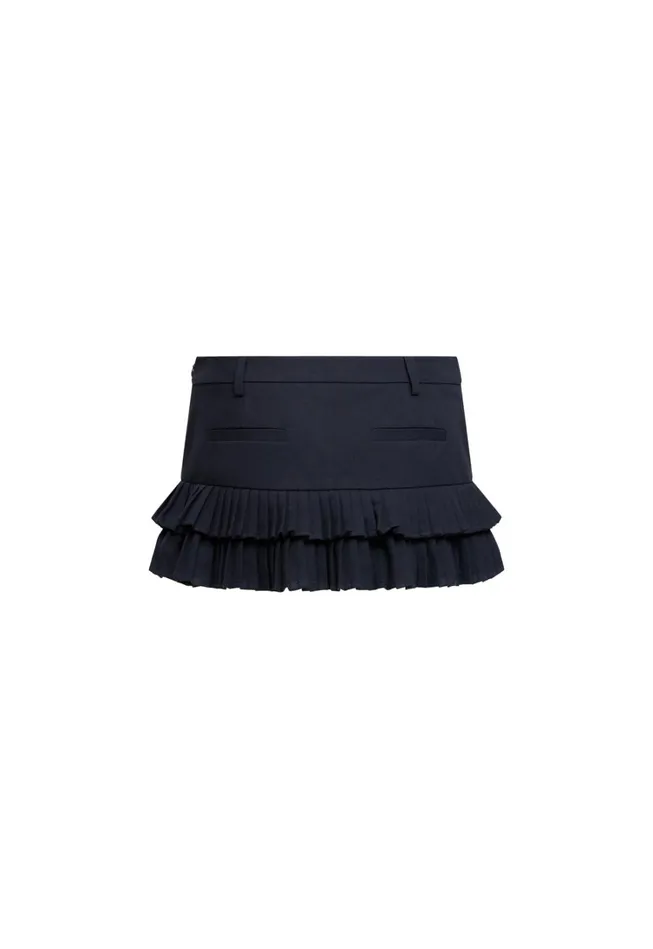 Shorts Women Lioness Fashion DOUBLE RUFFLE MINI SKORT Petrol Shorts Women Lioness Fashion DOUBLE RUFFLE MINI SKORT Petrol