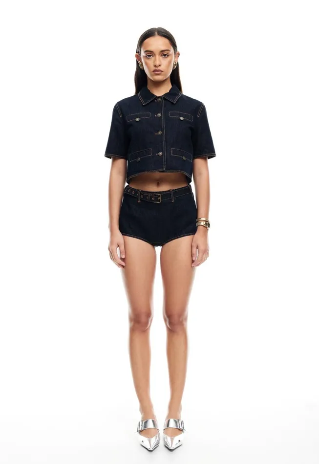 Shorts Women Lioness Fashion HALSTON BRIEFS Dark Denim Shorts Women Lioness Fashion HALSTON BRIEFS Dark Denim