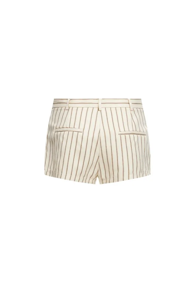 Shorts Women Lioness Fashion LEO SHORT Cream Stripe Shorts Women Lioness Fashion LEO SHORT Cream Stripe