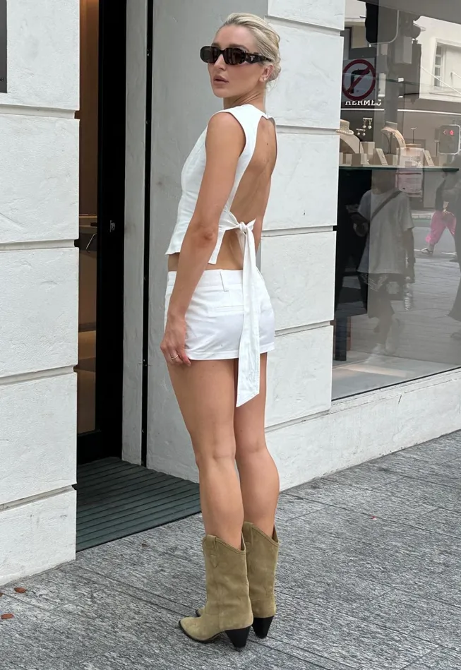 Shorts Women Lioness Fashion RHODE MINI Porcelain