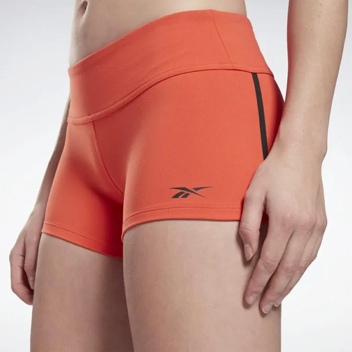 Shorts Womens Reebok Chase Solid Booty Shorts Dynamic Red