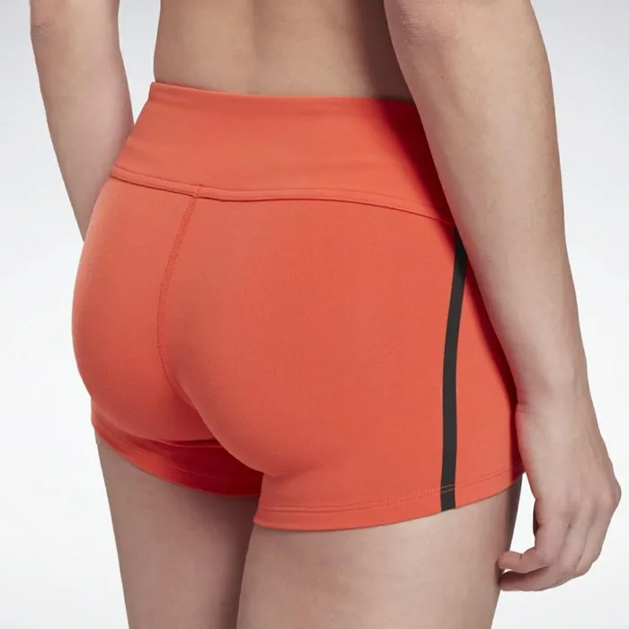 Shorts Womens Reebok Chase Solid Booty Shorts Dynamic Red